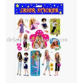 Cartoon barby sticker